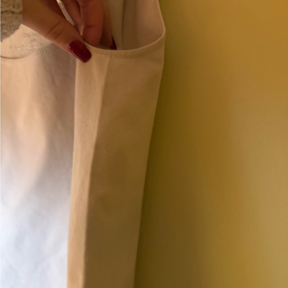 Karl Lagerfeld Career Lace White/Black Tank Ruffle Neck Small - Picture 9 of 9